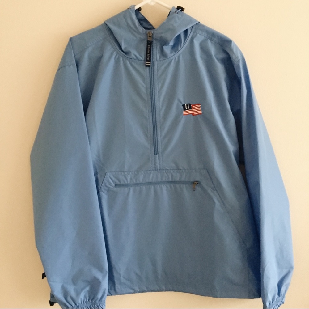 NWT Blue United Flag Raincoat